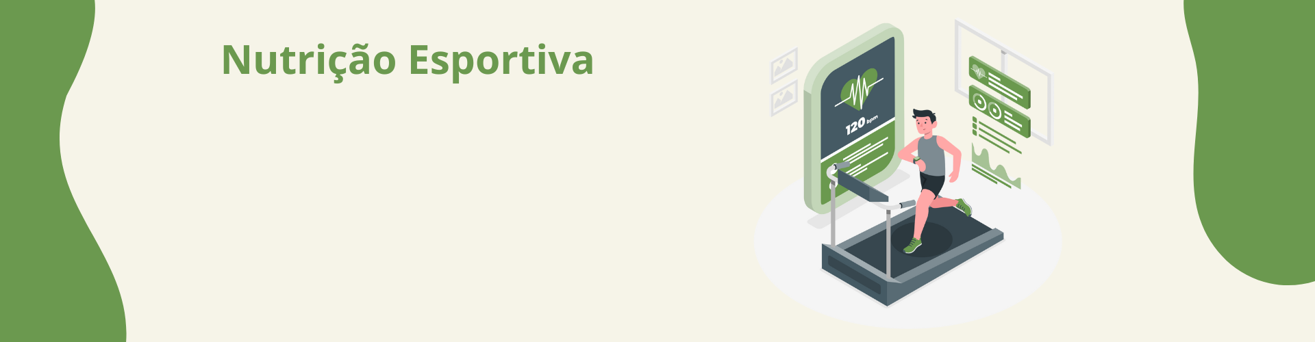 Banner de nutrição esportiva
