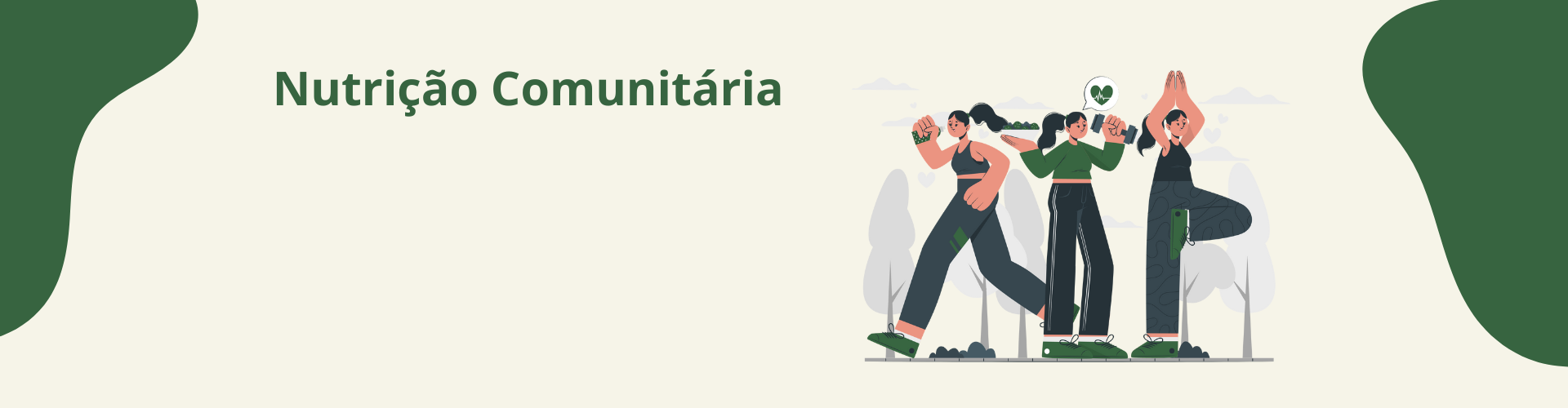 Banner de nutrição comunitaria
