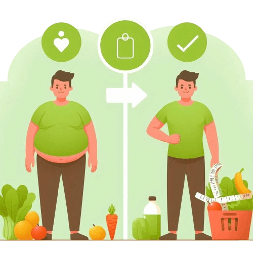 Imagem de nutrição da obesidade